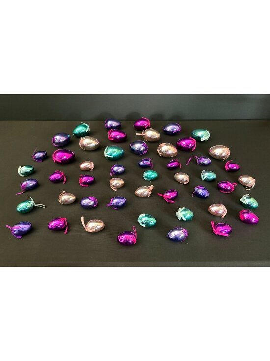 Other - Fiesta Easter Egg Ornaments Vintage Metallic Decorations Hanging Holiday Tree 50